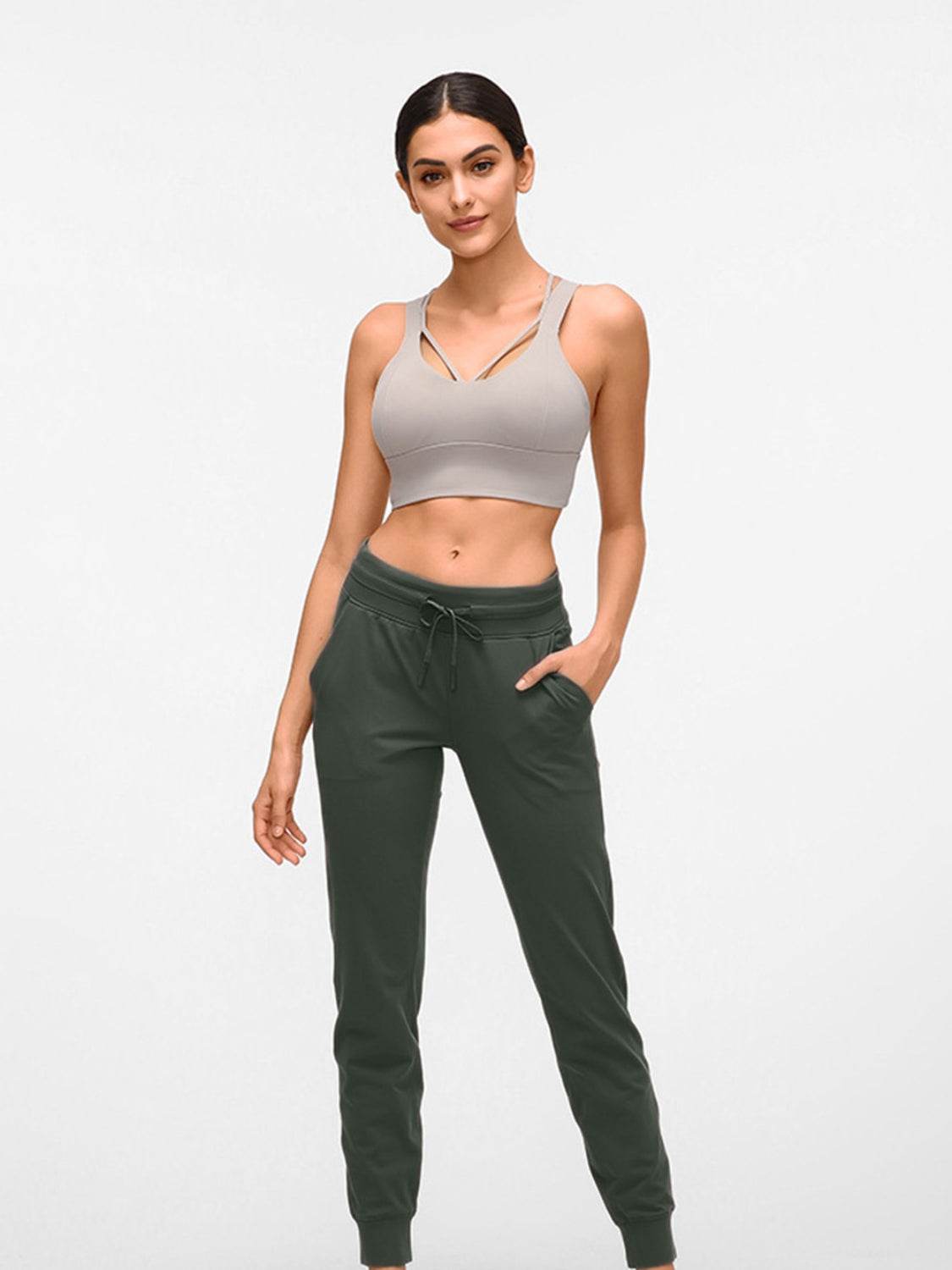 Millennia Double Take Tied Joggers with Pockets - Selvanelle