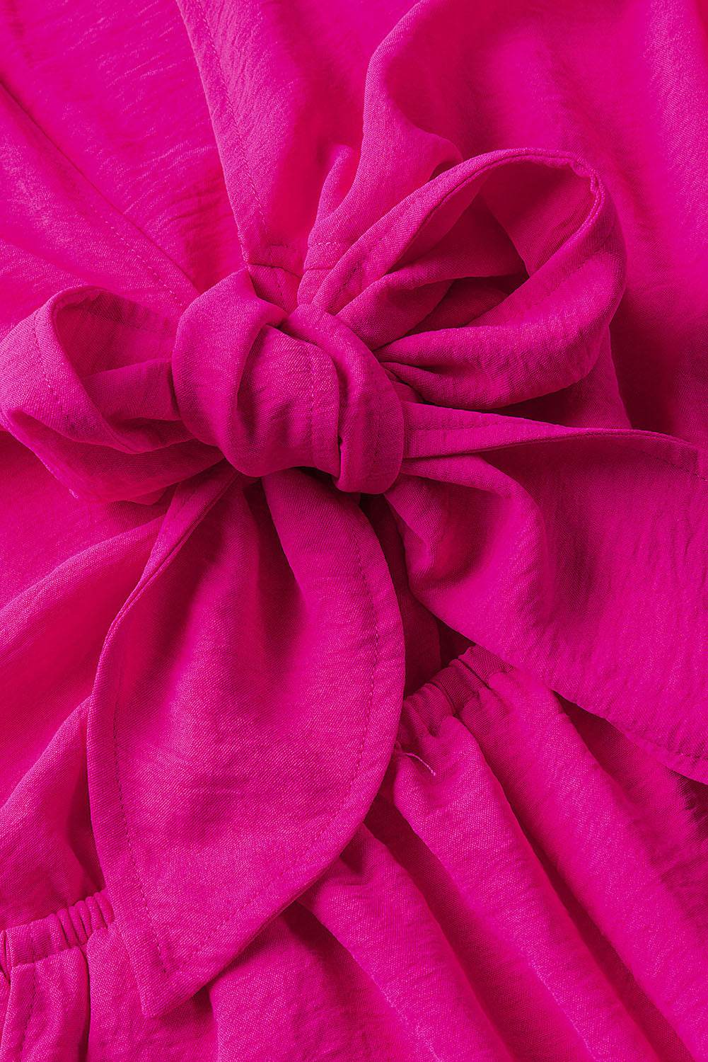 Tied Flounce Sleeve Plunge Romper - Selvanelle