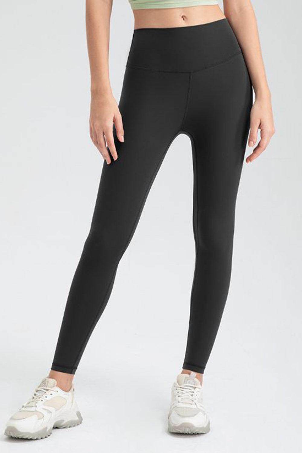 Wide Waistband Slim Fit Active Leggings for Women - Selvanelle