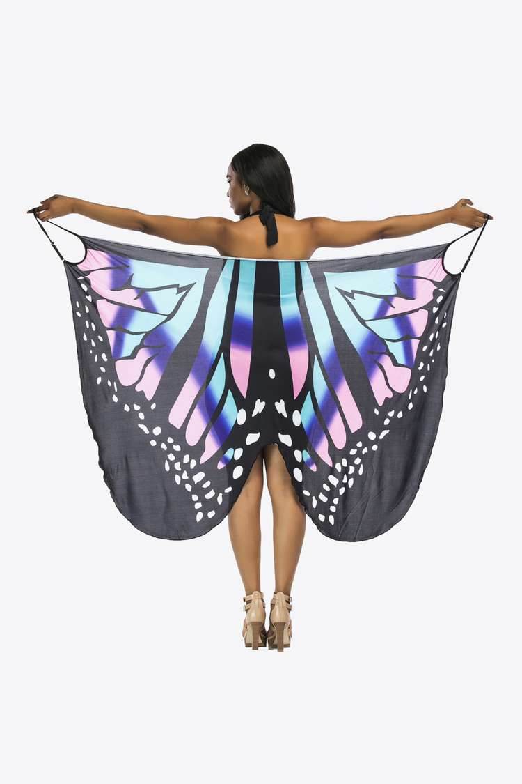 Butterfly Spaghetti Strap Cover Up - Selvanelle