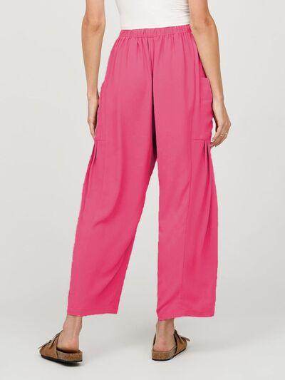 Full Size Wide Leg Pants with Pockets for Women - Selvanelle
