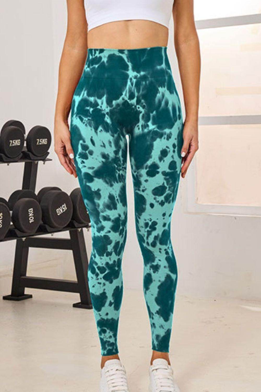 Tie-Dye High Waist Active Leggings for Comfortable Fitness - Selvanelle
