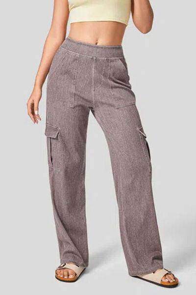 High Waist Straight Leg Cargo Jeans for Modern Style - Selvanelle
