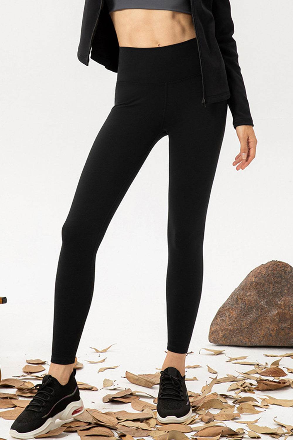 High Waist Skinny Active Pants - Selvanelle