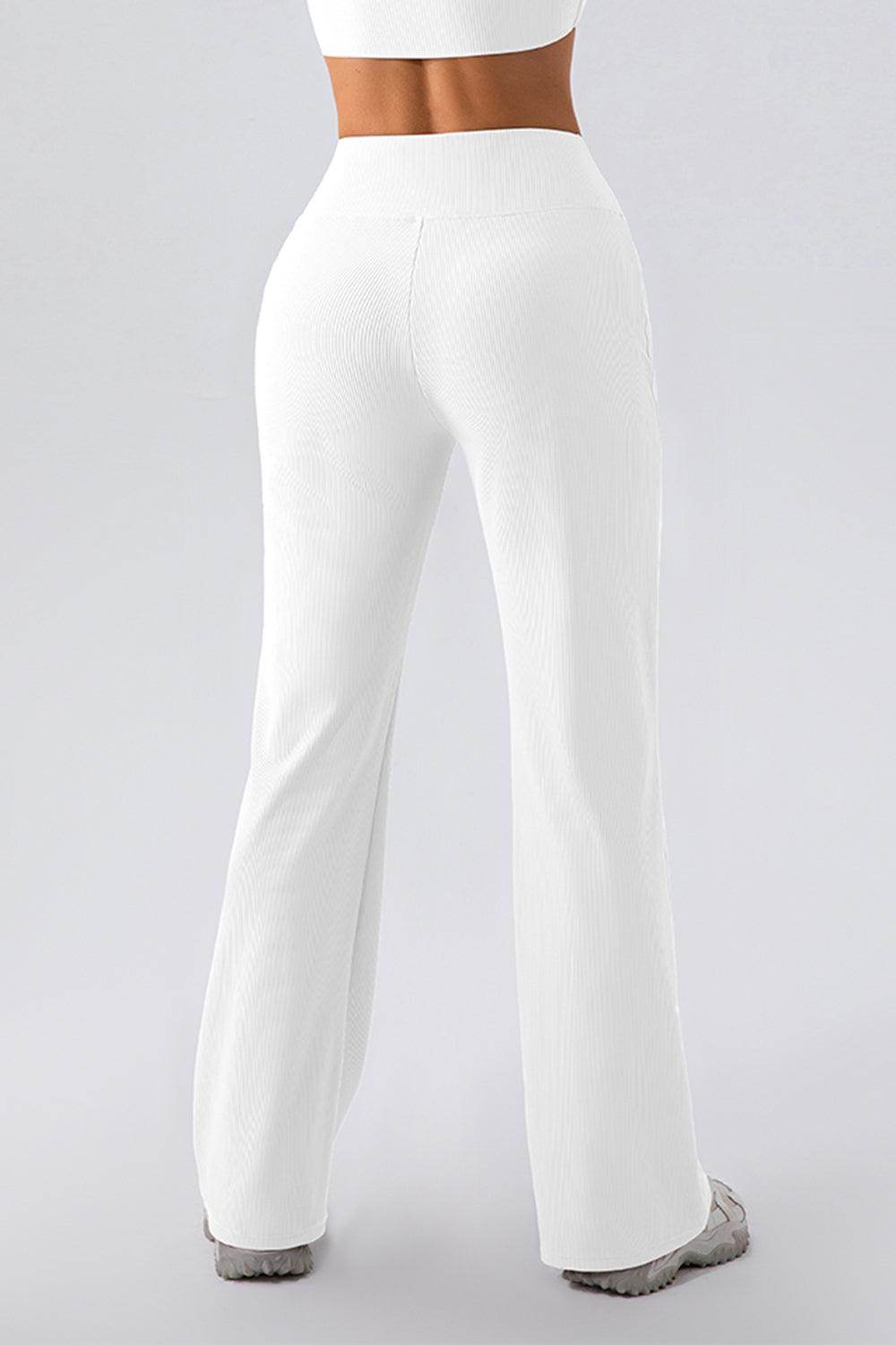 High Waist Straight Active Pants for Comfort and Style - Selvanelle