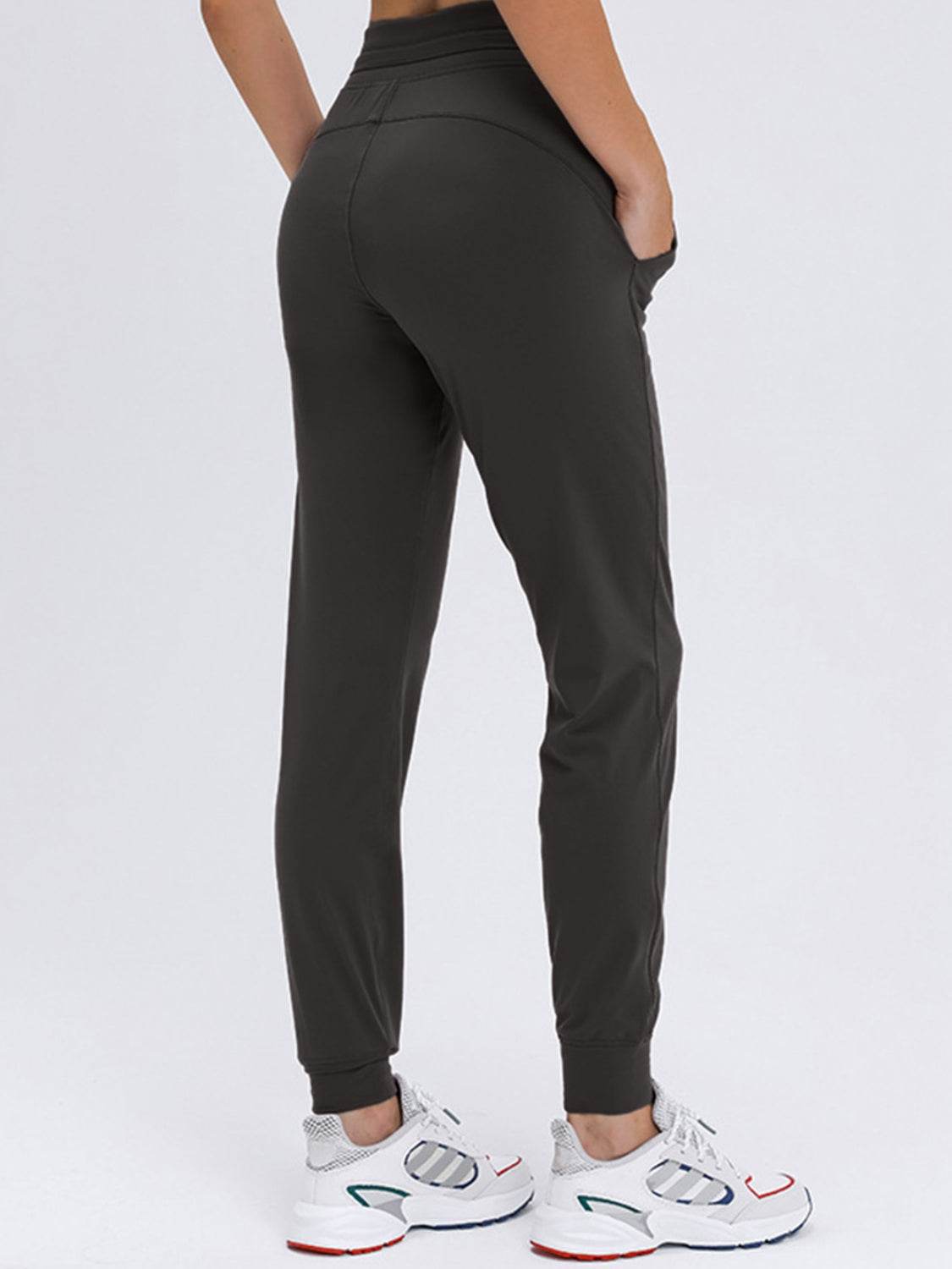 Millennia Double Take Tied Joggers with Pockets - Selvanelle