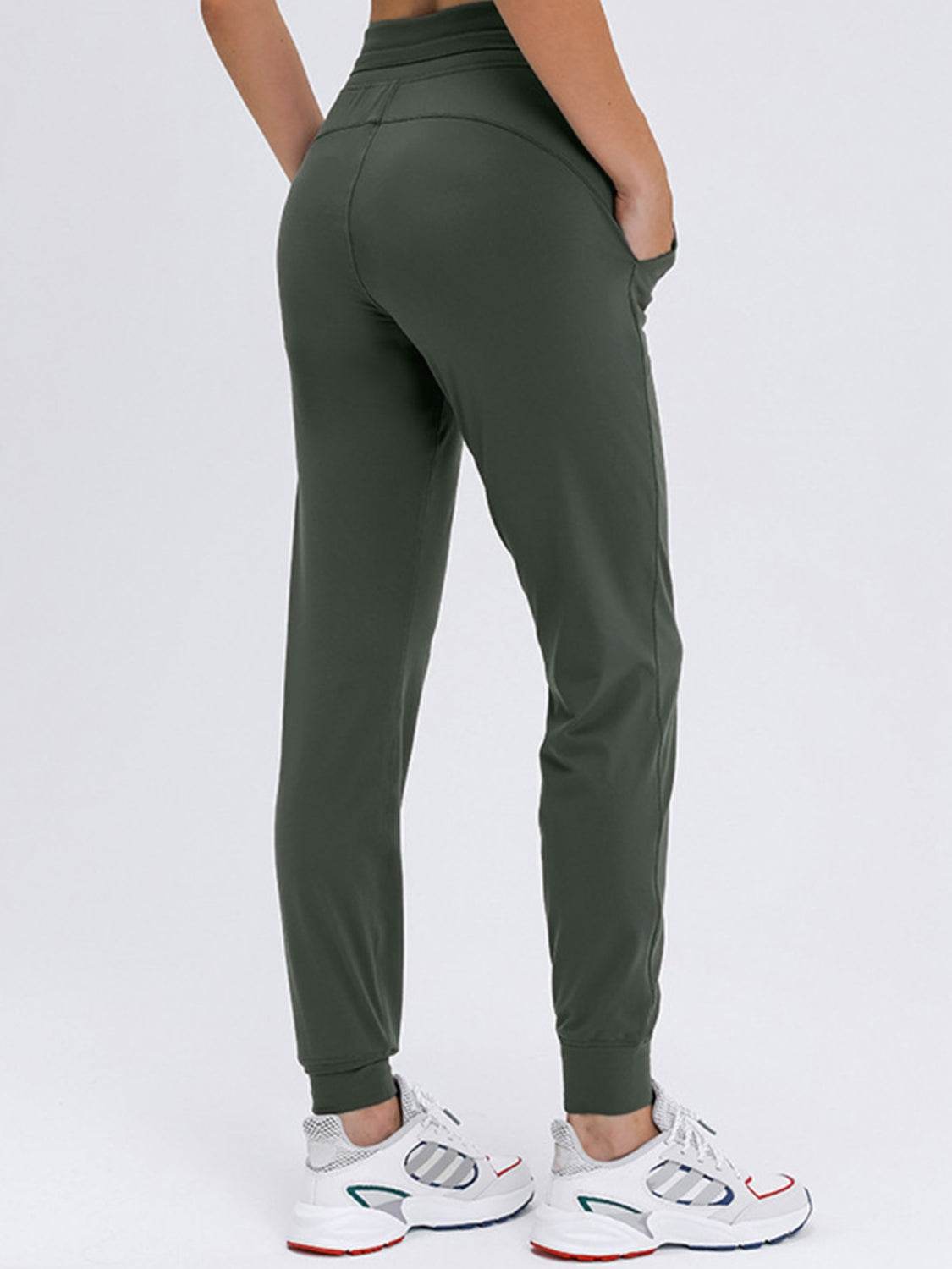 Millennia Double Take Tied Joggers with Pockets - Selvanelle
