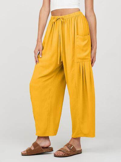 Full Size Wide Leg Pants with Pockets for Women - Selvanelle