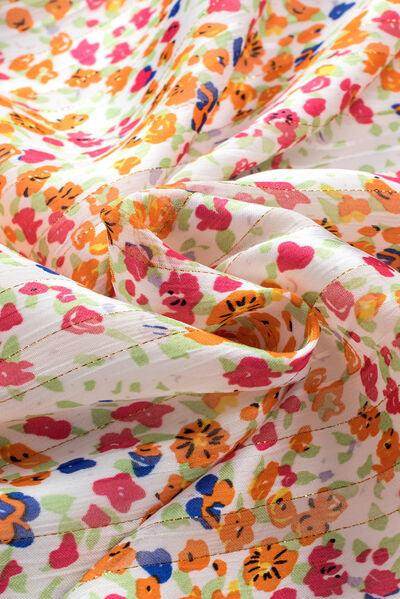 Printed Notched Long Sleeve Shirt for Stylish Comfort - Selvanelle