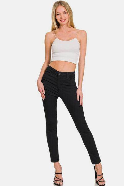 Zenana High Rise Skinny Jeans with Pockets for Women - Selvanelle