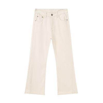 Stylish Mid Rise Jeans with Pockets for Everyday Wear - Selvanelle