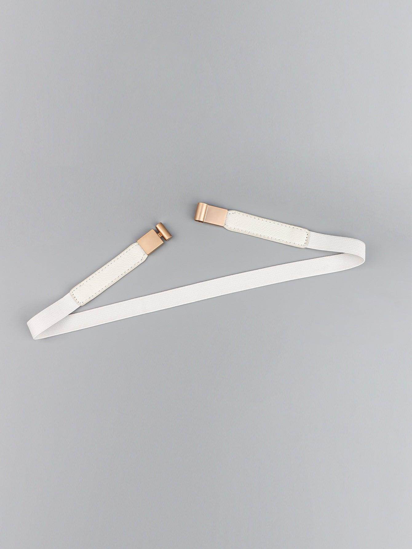 PU Elastic Skinny Belt for Women Adjustable Fashion Accessory - Selvanelle