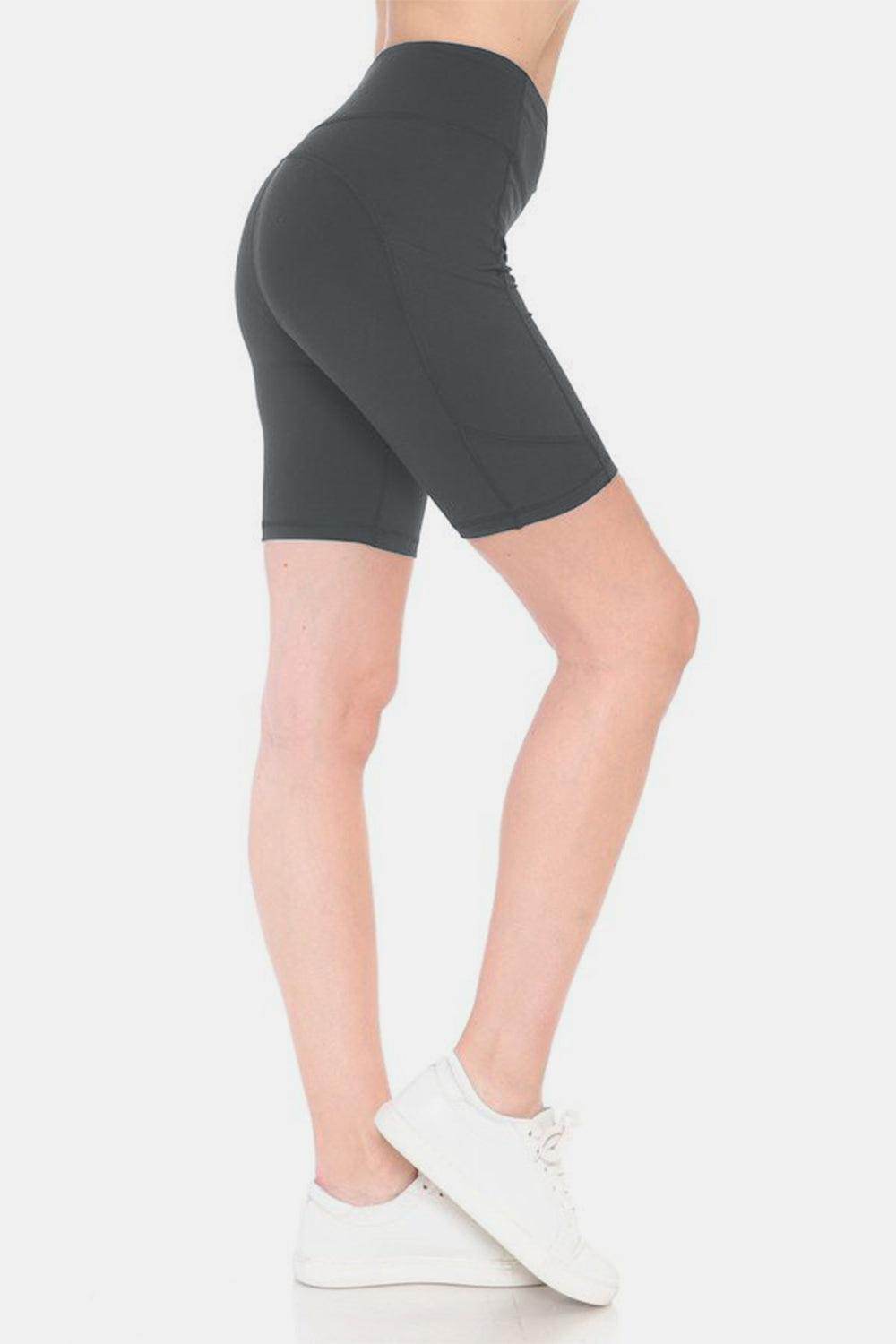 Leggings Depot Full Size High Waist Active Shorts for Women - Selvanelle
