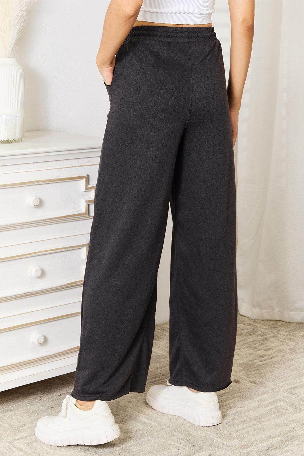 Basic Bae Wide Leg Pocketed Pants for Stylish Comfort - Selvanelle