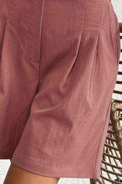 High Waist Shorts with Pockets for Women Fashion - Selvanelle