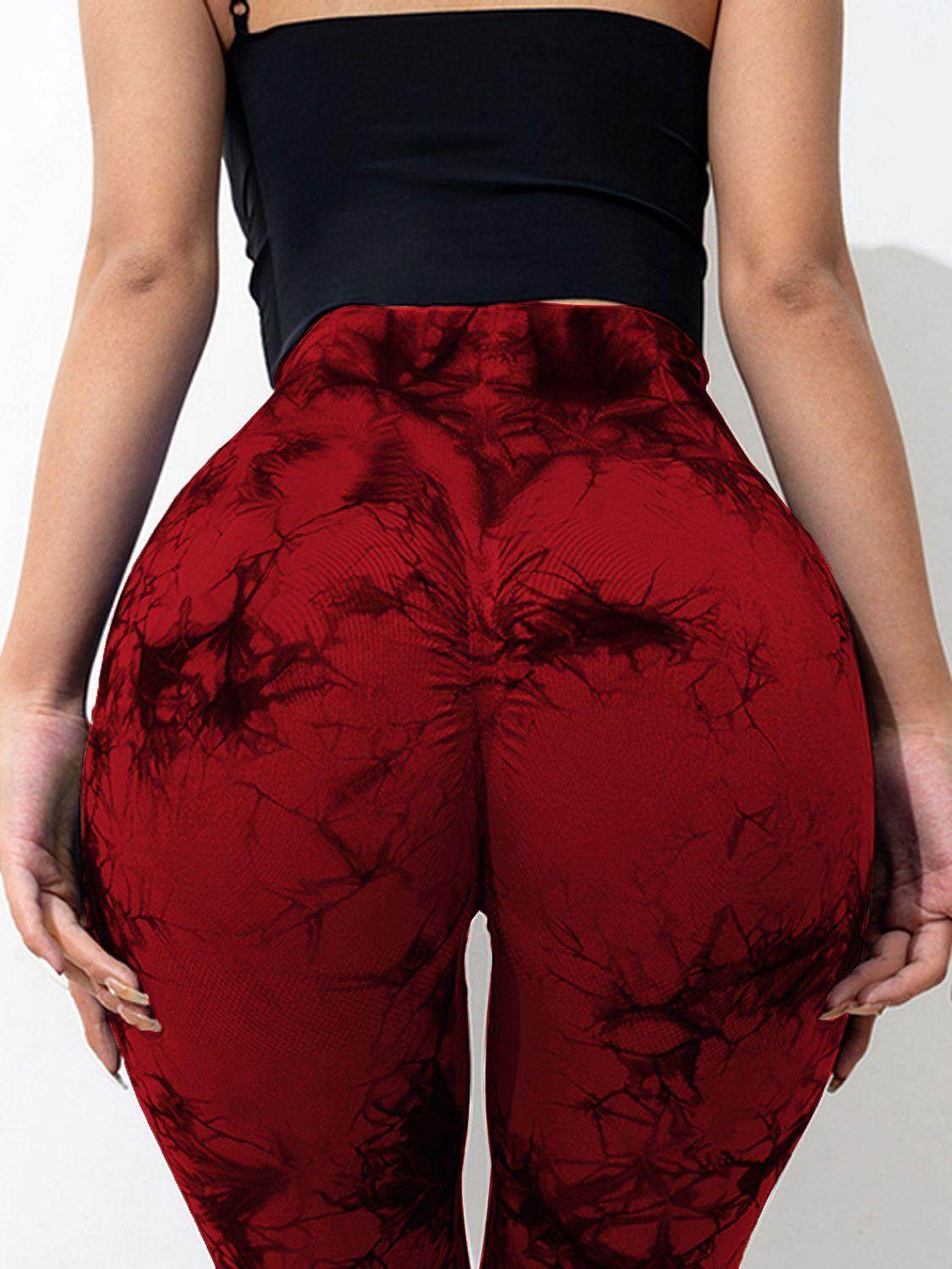 Tie-Dye High Waist Active Leggings for Women Comfortable Fit - Selvanelle