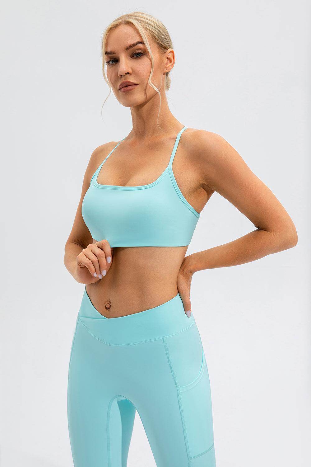 Crisscross Spaghetti Strap Active Cami for Comfortable Wear - Selvanelle