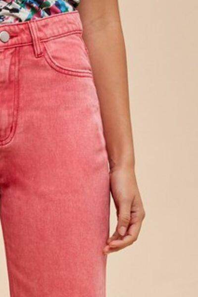 Annie Wear Distressed Raw Hem Jeans for Stylish Looks - Selvanelle