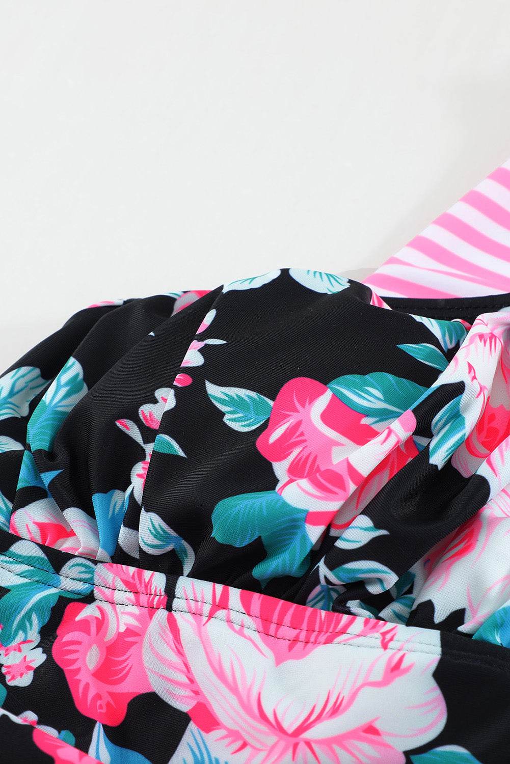 Mixed Print Tie-Back Two-Piece Swimsuit - Selvanelle