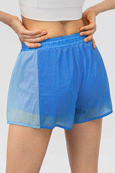 Color Block Drawstring Active Shorts for Comfort and Style - Selvanelle