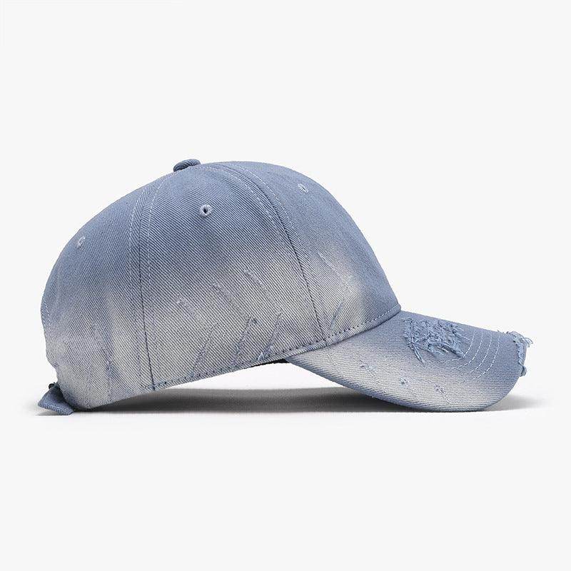 Distressed Adjustable Cotton Hat for Casual Stylish Wear - Selvanelle