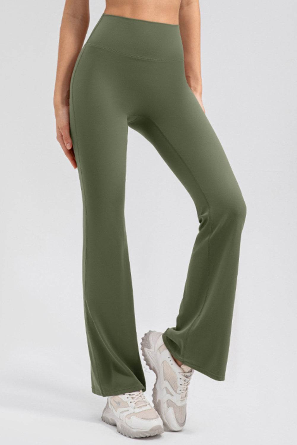 High Waist Straight Active Pants - Selvanelle