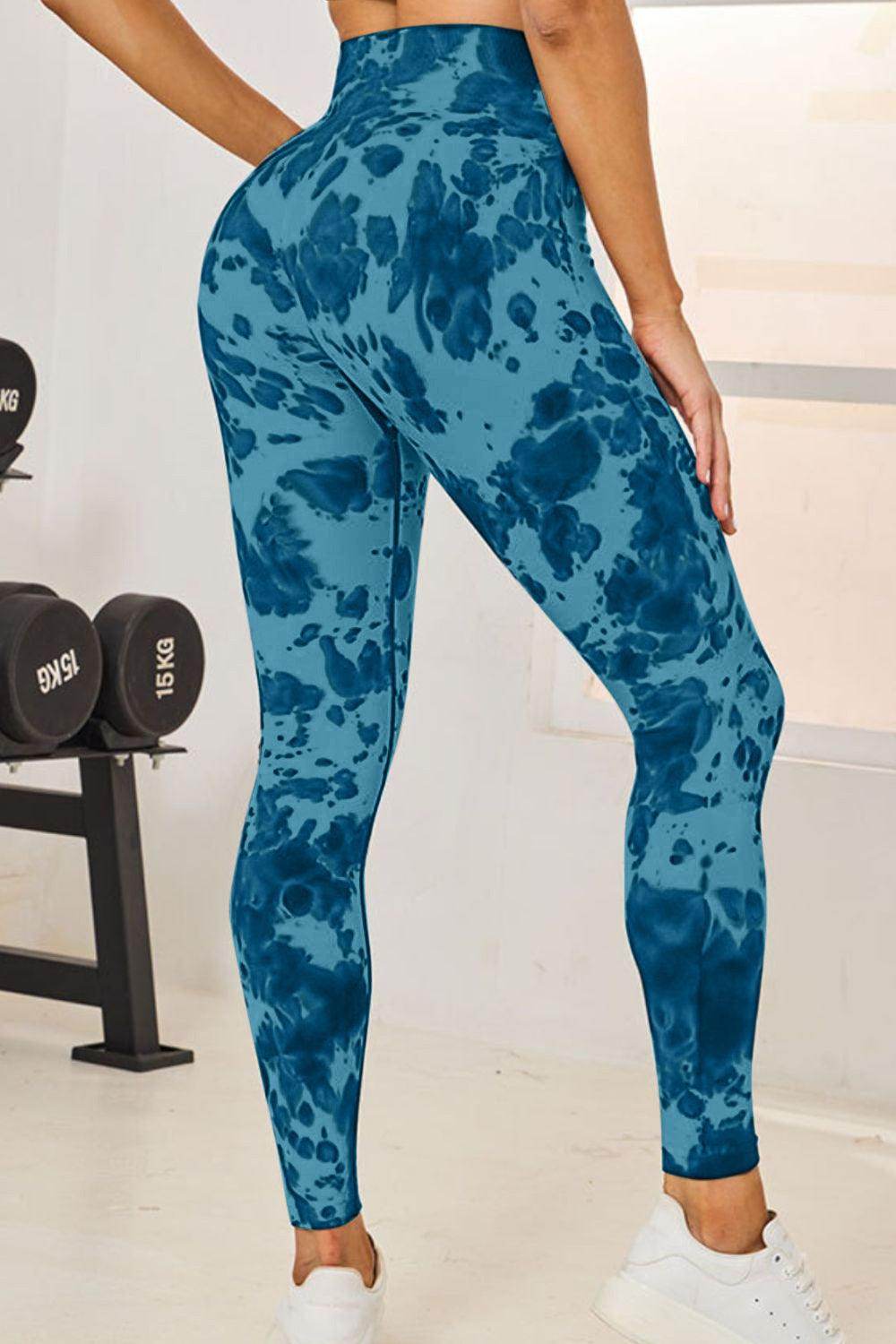 Tie-Dye High Waist Active Leggings for Comfortable Fitness - Selvanelle