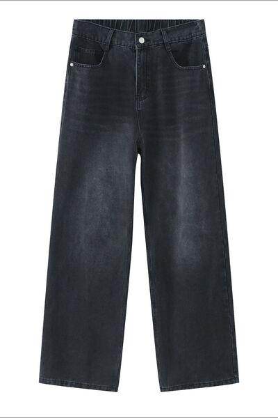 Wide Leg Jeans with Pockets for Effortless Style - Selvanelle