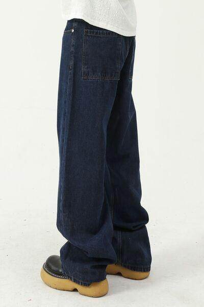 Mid Rise Jeans with Pockets for Everyday Style and Comfort - Selvanelle