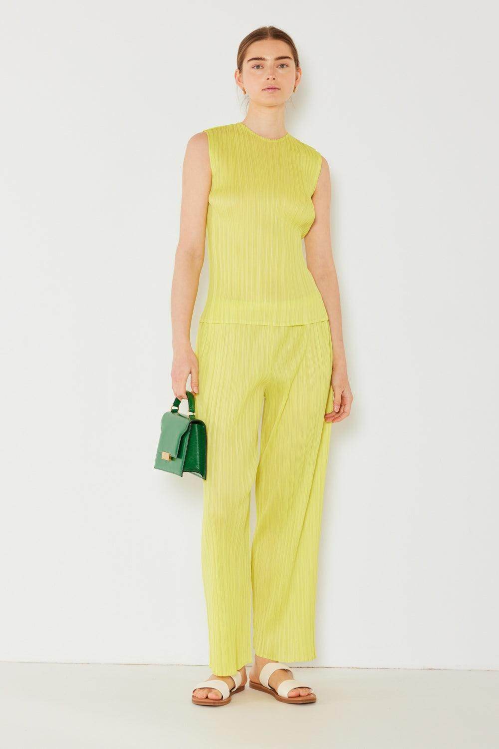 Marina West Swim Pleated Elastic-Waist Straight Pants for Women - Selvanelle