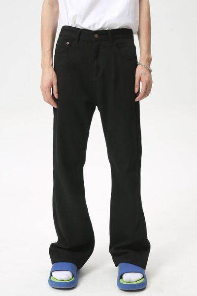 Stylish Mid Rise Jeans with Pockets for Everyday Wear - Selvanelle