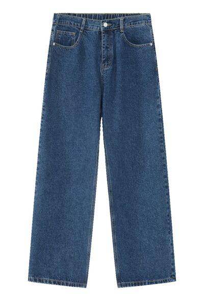 Baggy Jeans with Pockets for Comfortable Everyday Style - Selvanelle