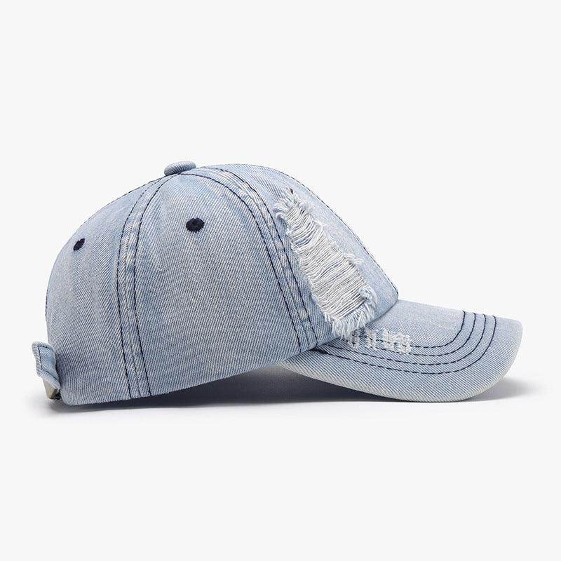 Distressed Cotton Baseball Cap for Casual Style and Comfort - Selvanelle