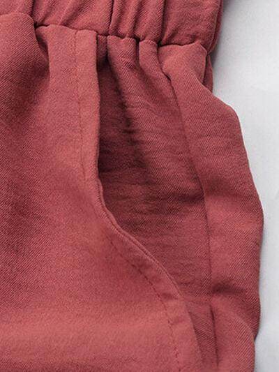 Perfee Frill Tied Wide Leg Pants for Effortless Style - Selvanelle