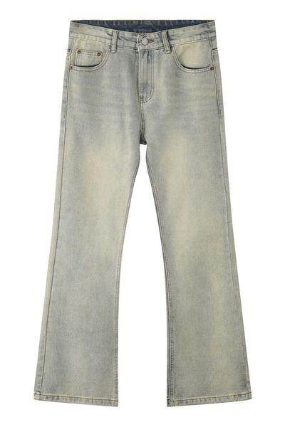 Straight Leg Jeans with Pockets for Effortless Style - Selvanelle