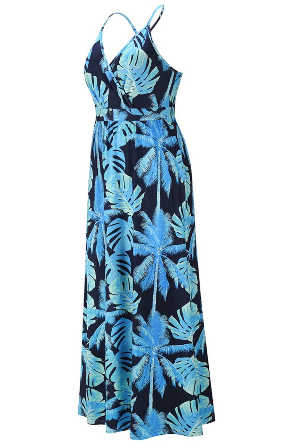 Crisscross Printed Surplice Cami Dress - Selvanelle