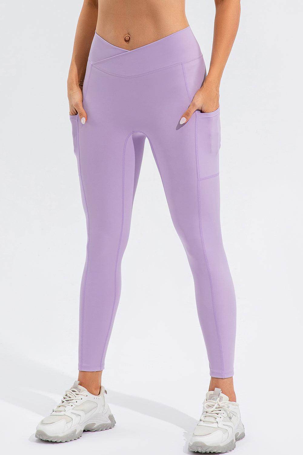 High Waist Active Leggings with Pockets for Women - Selvanelle