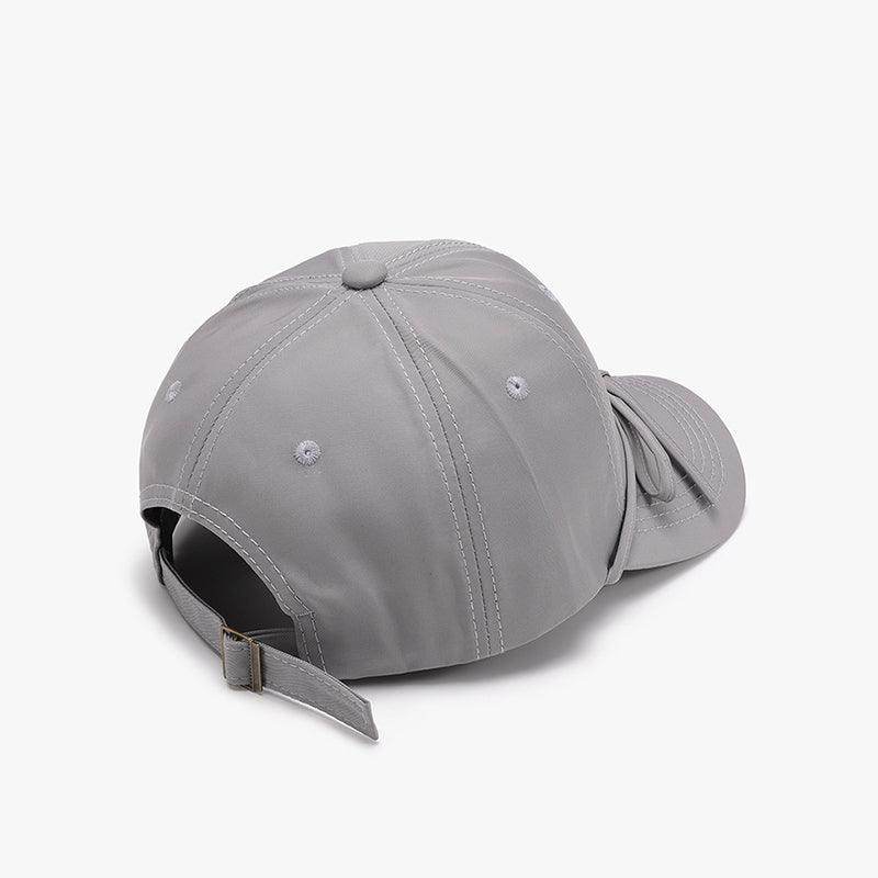 Tied Bow Cotton Baseball Cap for Stylish Summer Wear - Selvanelle