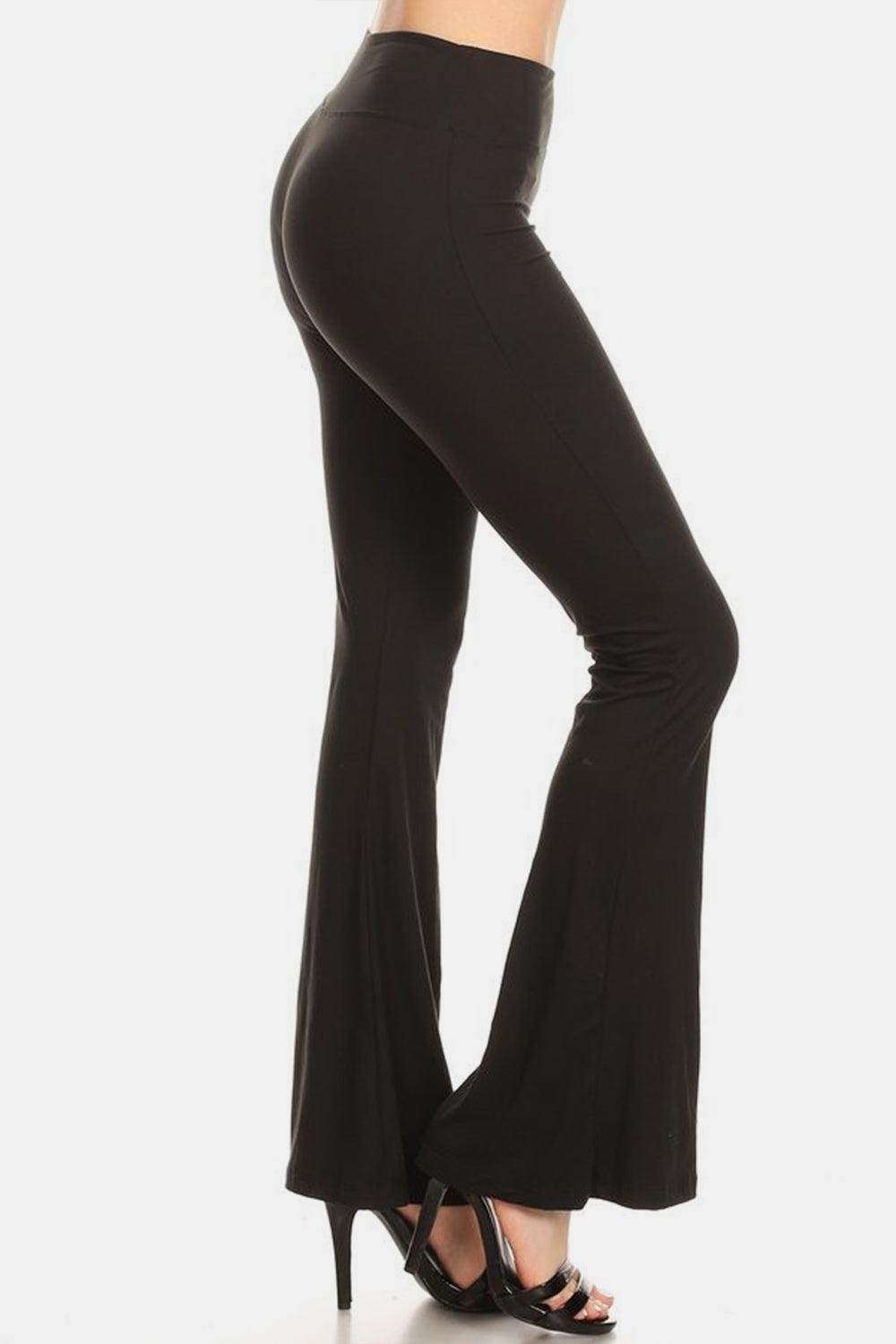Leggings Depot High Waist Flare Leggings for Women - Selvanelle
