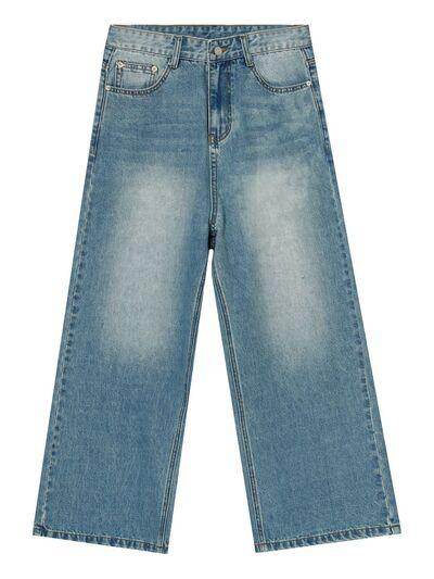 Wide Leg Jeans with Pockets for Comfortable Style - Selvanelle