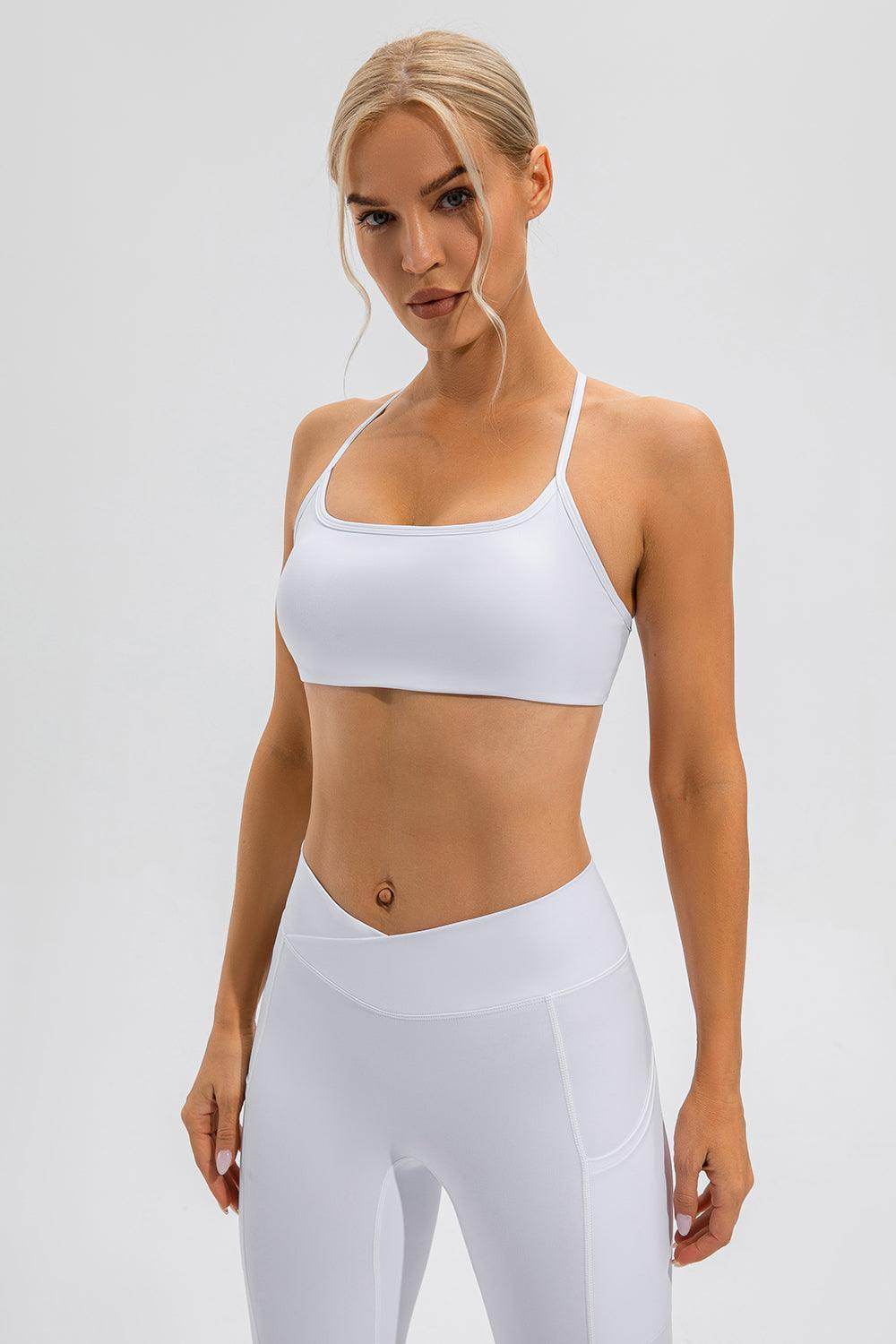 Crisscross Spaghetti Strap Active Cami for Comfortable Wear - Selvanelle