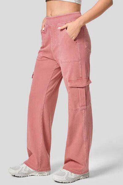 High Waist Straight Leg Cargo Jeans for Modern Style - Selvanelle