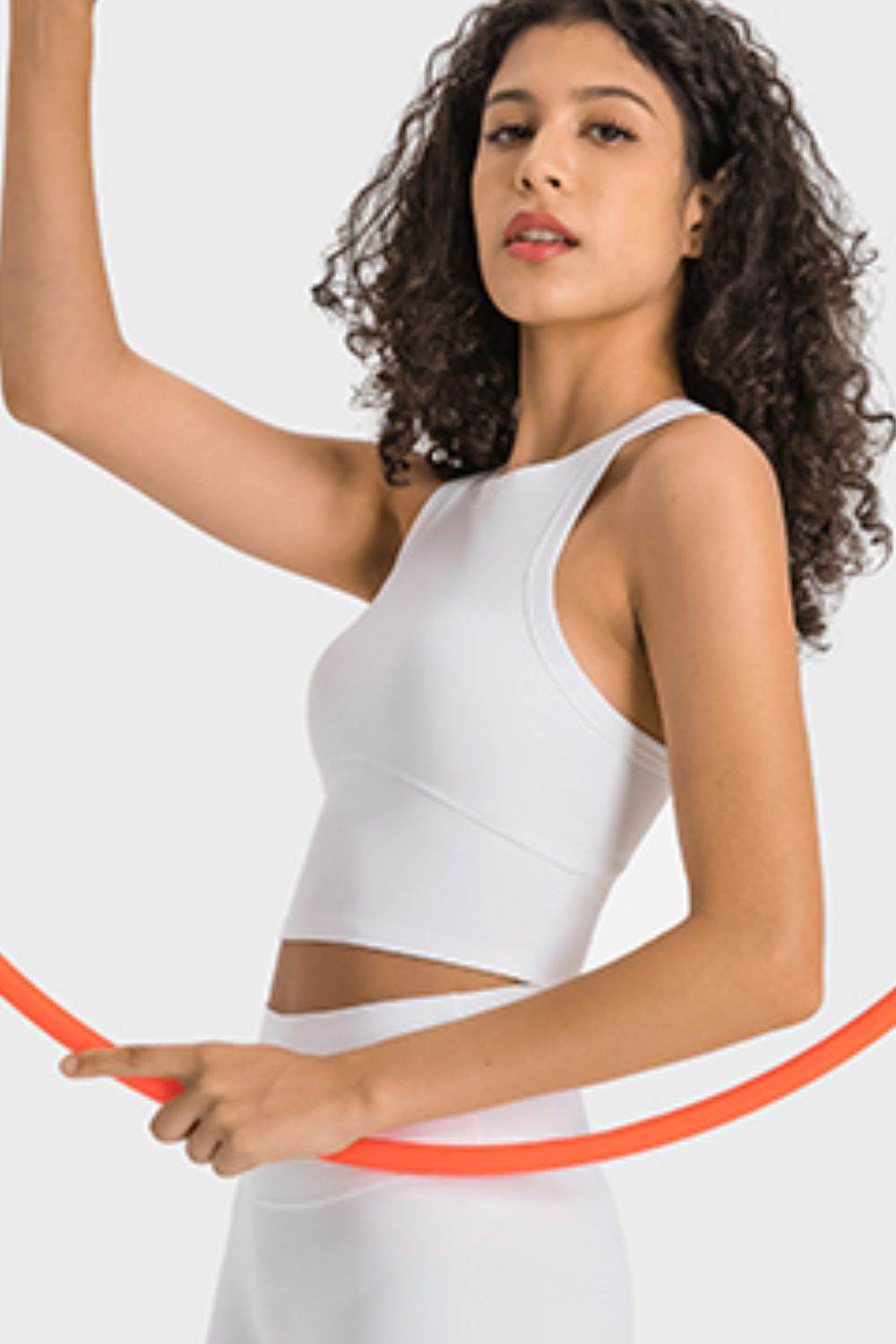 Millennia Racerback Cropped Sports Tank - Selvanelle