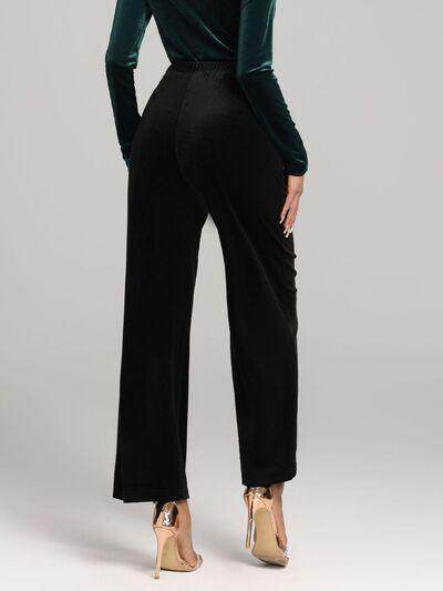 High Waist Wide Leg Pants for Women Modern Style - Selvanelle
