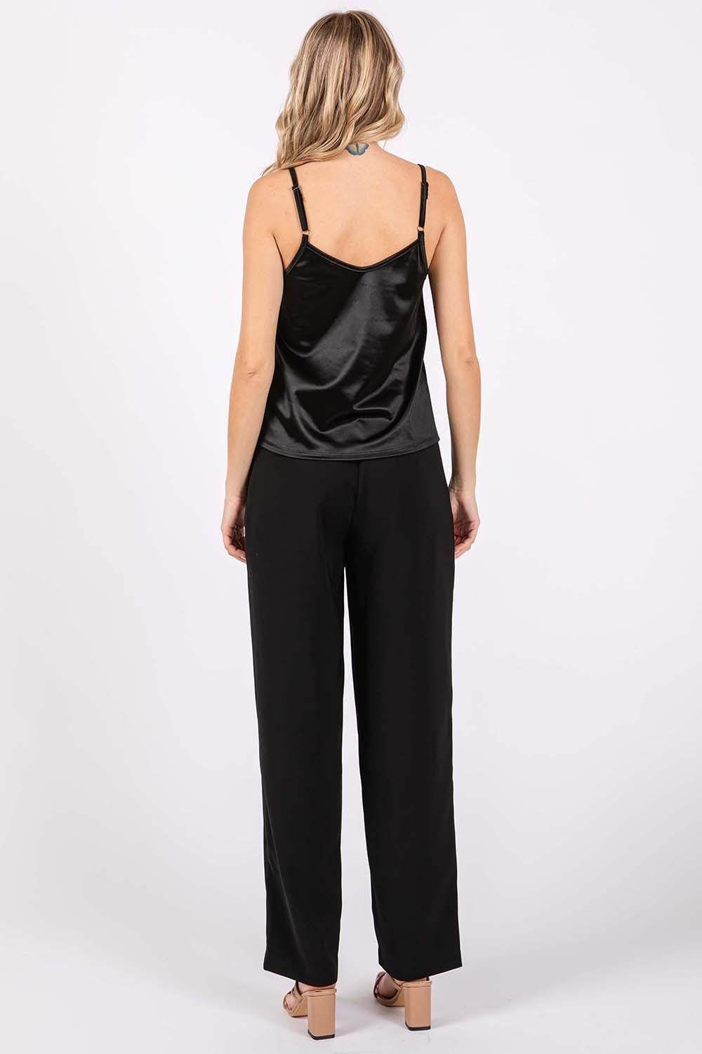 GeeGee High-Waisted Pleated Pants for Chic Style - Selvanelle
