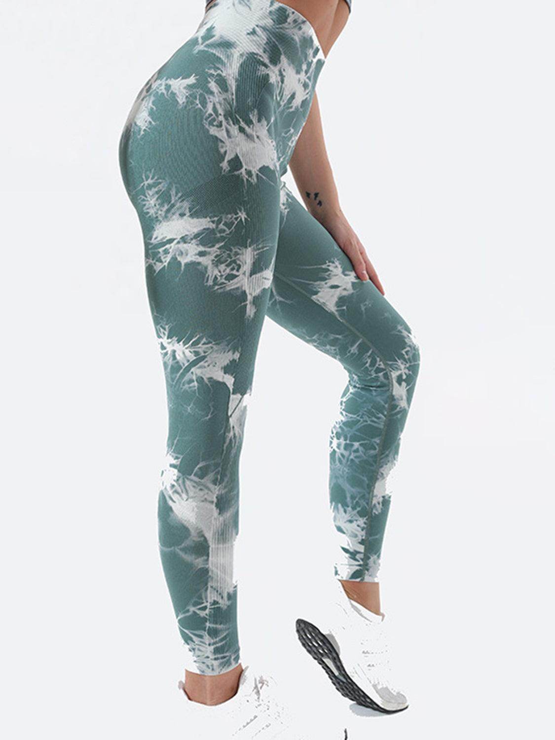 Tie-Dye High Waist Active Leggings for Comfort and Style - Selvanelle