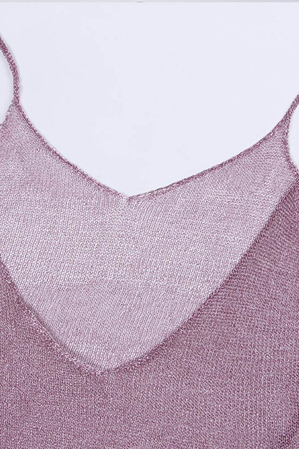 Slit Scoop Neck Sleeveless Cover Up - Selvanelle