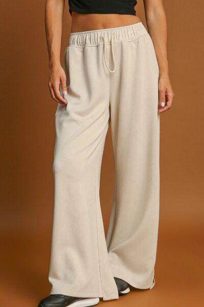 Drawstring Wide Leg Pants for Comfortable Everyday Wear - Selvanelle