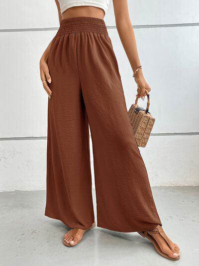 Perfee Wide Leg Pants with Pockets for Women Stylish Comfort - Selvanelle