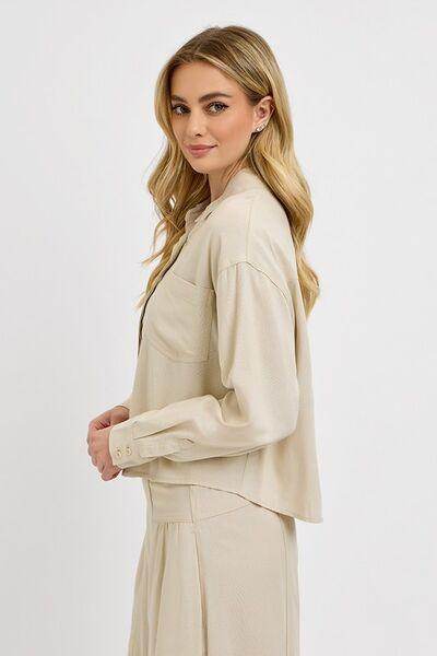 RISEN Button Down Long Sleeve Shirt for Versatile Style - Selvanelle
